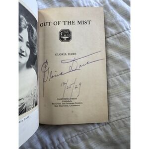 Out of‎ the Mist Gloria Dare 1925 signed 1st edition